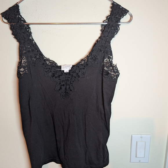Cami NYC Tops - Cami NYC Black Lace Sleeveless Tank